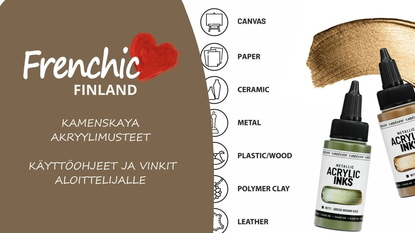 Miten käytän Akryylimusteita? I Ohjeet ja vinkit I Frenchic Finland Taide