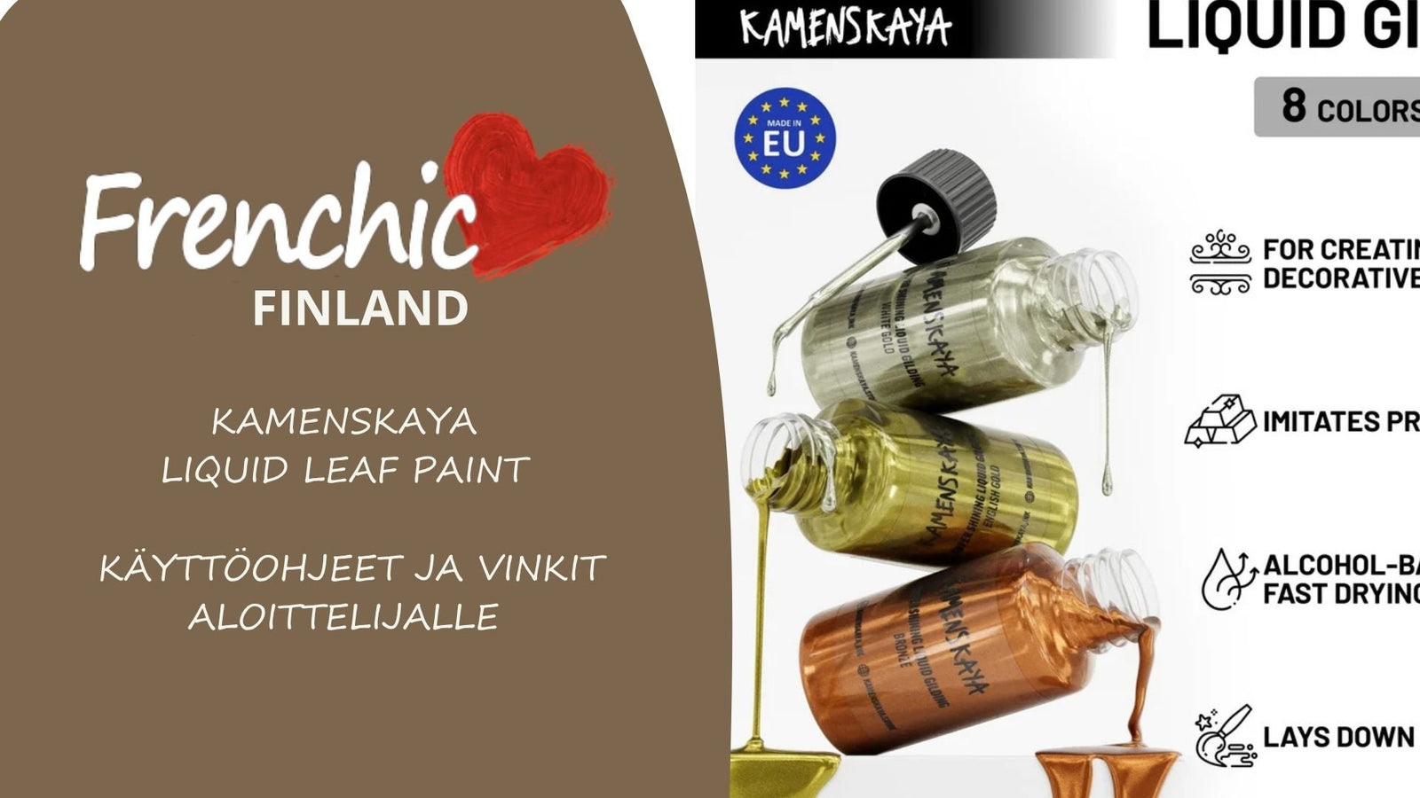 Liquid Leaf Paint -käyttöohje: Näin onnistut nestemäisellä kultausmaalilla