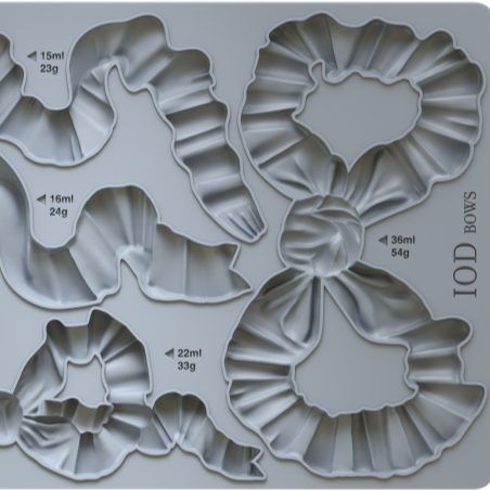 Rusetti Bows - silikonimuotti soveltuu epoksille.