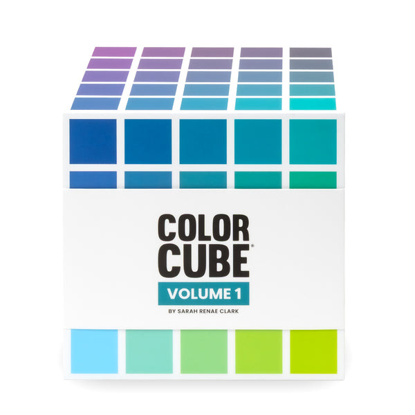 Colour Cube 1 väripalettikortit väriyhdistelmien ja värisuunnittelun inspiraatioksi.Vuodenaikojen lumo.