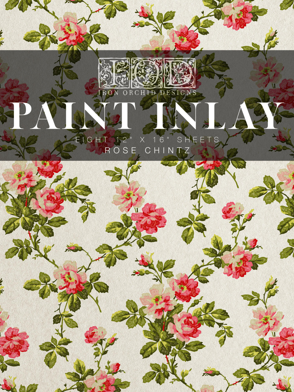 Rose Chintz - Paint Inlay