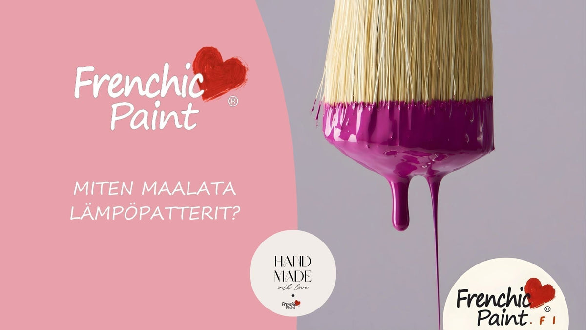 Maalausohje miten maalaat olohuoneen patterin sisustukseen sopivaksi Frenchic maaleilla. 