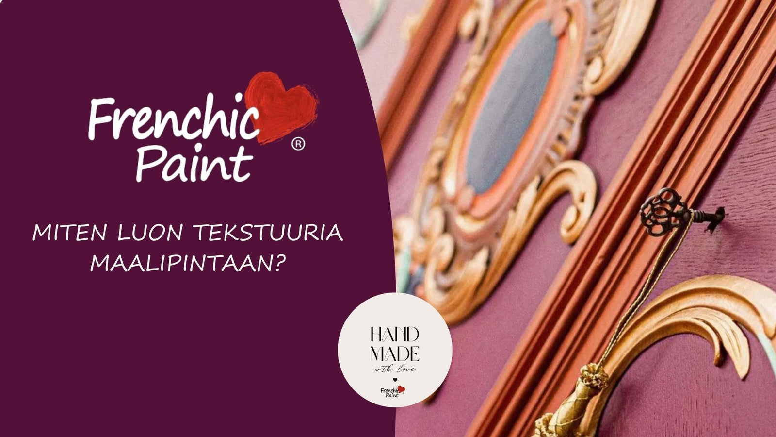 Miten luon tekstuuria maalipintaan?