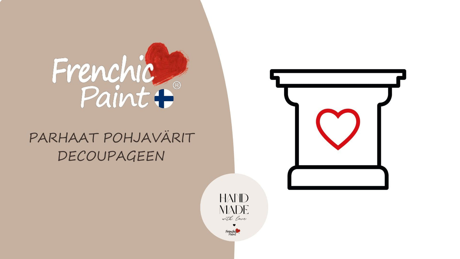 Parhaat pohjavärit decoupageen.