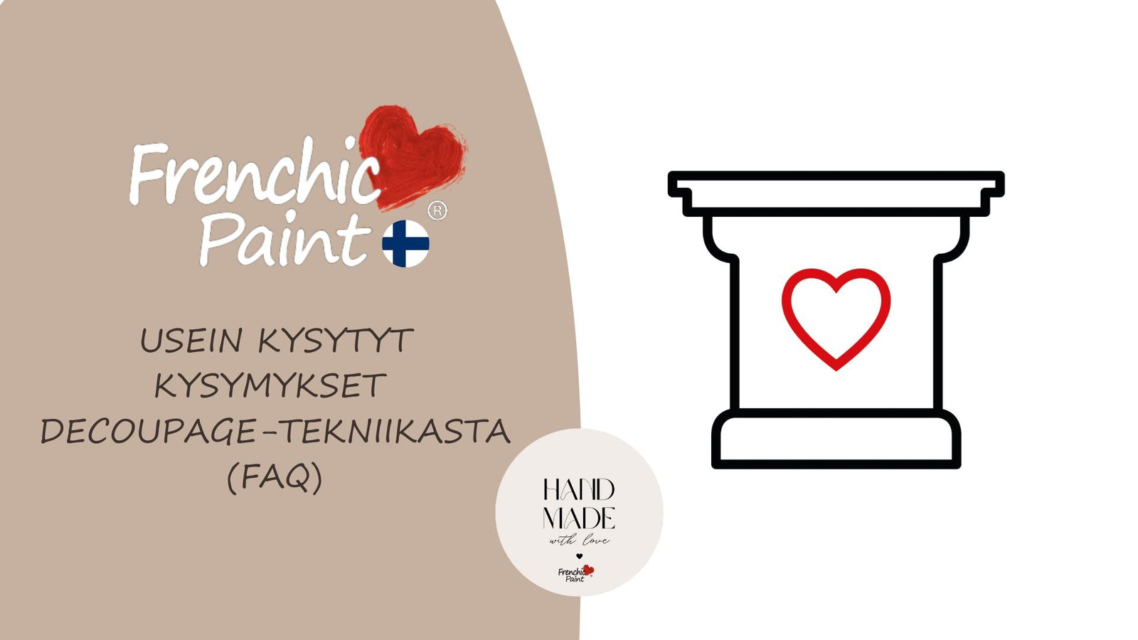 Usein kysytyt kysymykset decoupage-tekniikasta (FAQ).