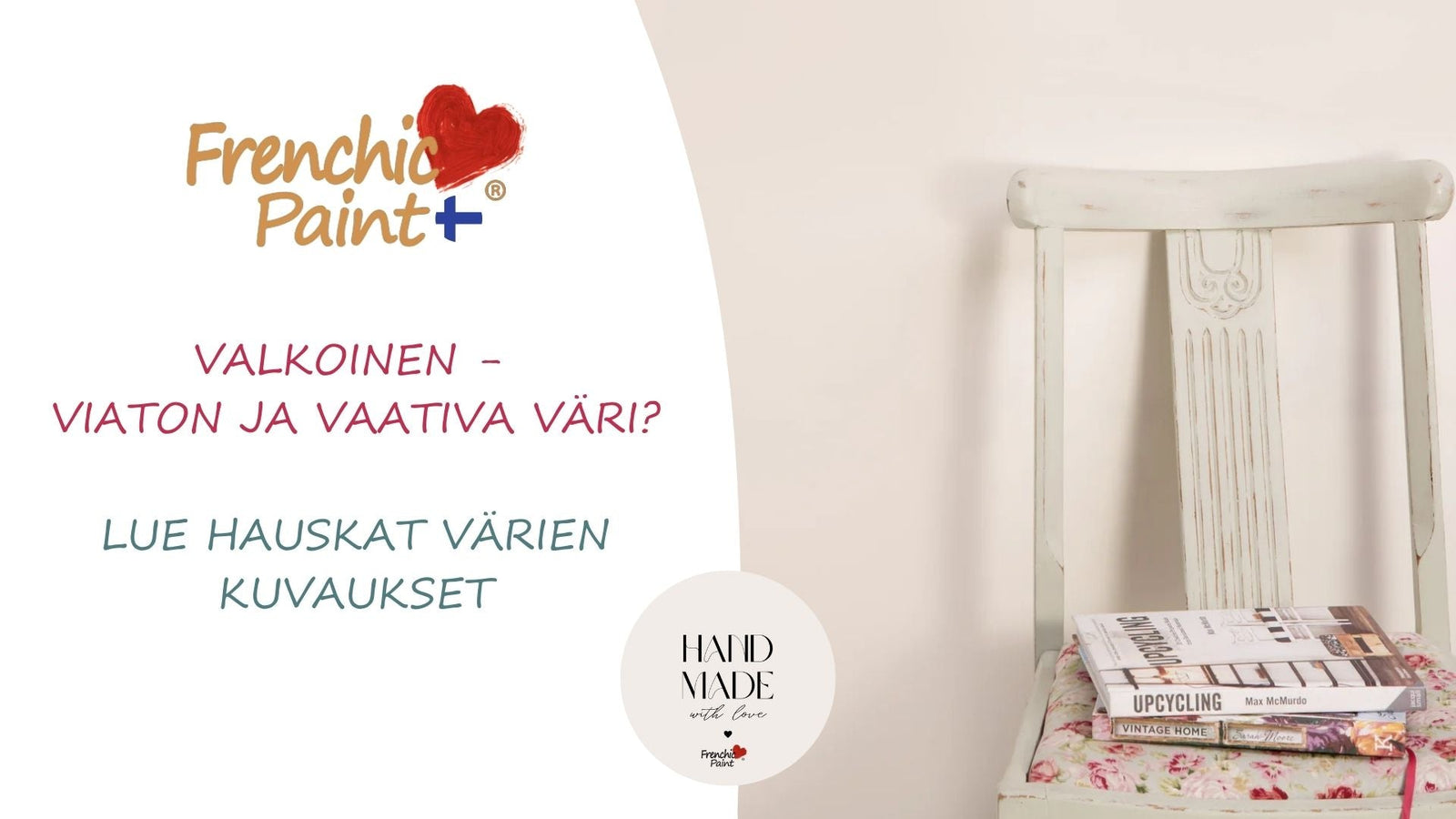 Valkoinen sisustusmaali Frenchic. 