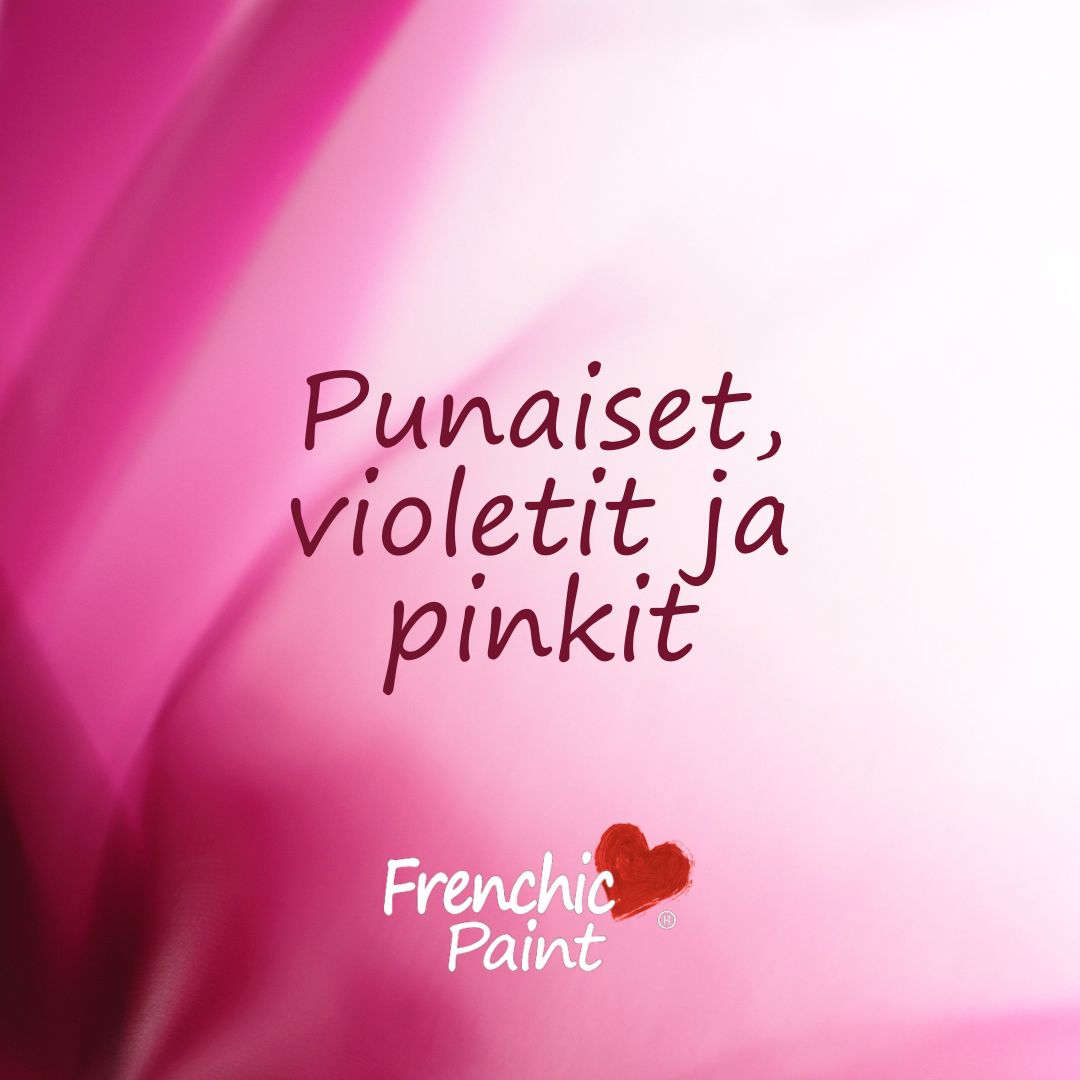 Kauneimmat sisustusvärit: punaiset, violetit ja pinkit.