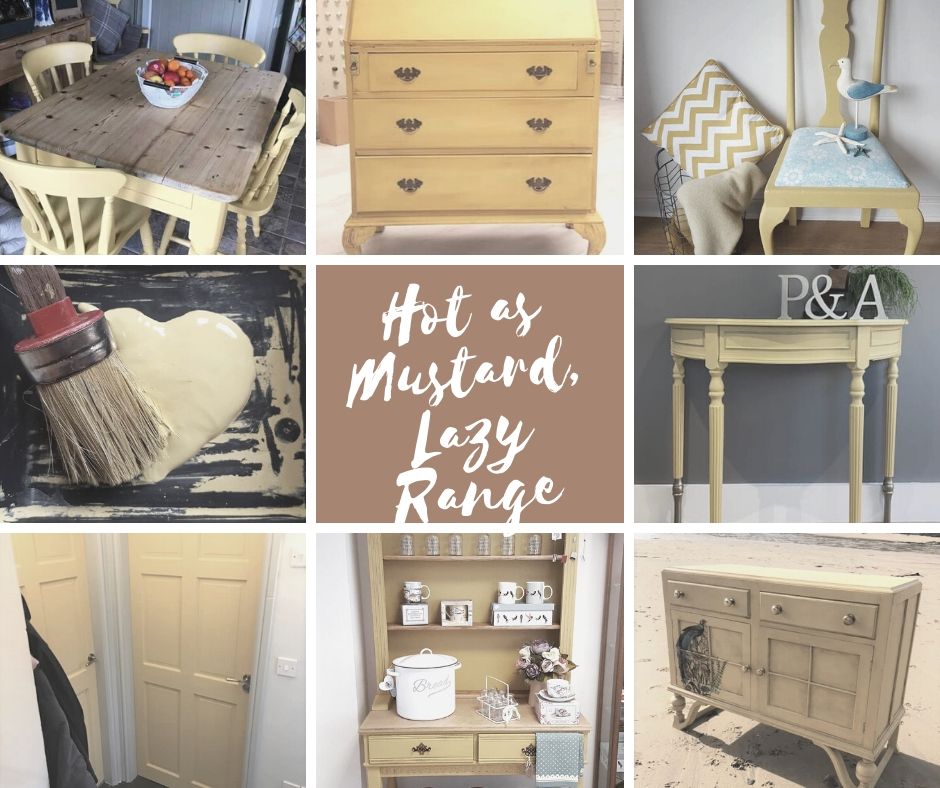 Keltainen puutarhakalustemaali. 