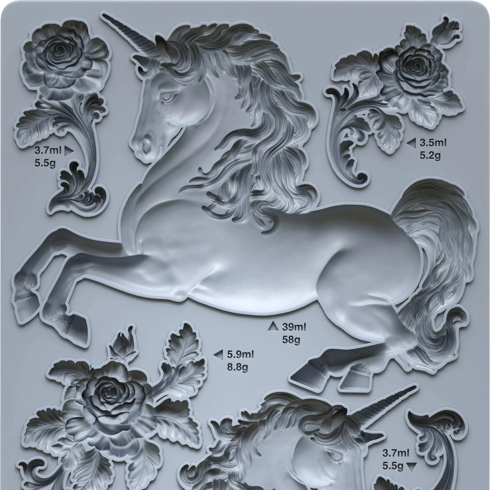 Unicorns-silikonimuotti-Frenchic Paint Finland
