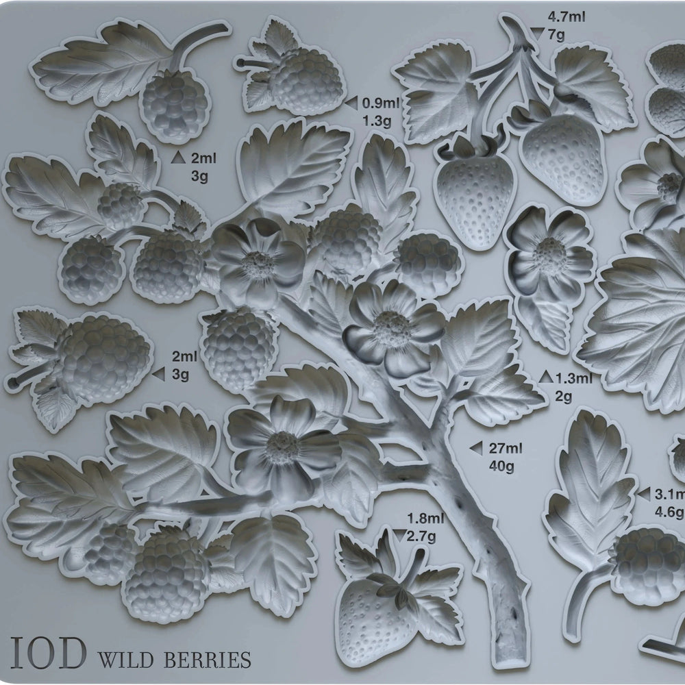 Wild Berries -silikonimuotti-Frenchic Paint Finland