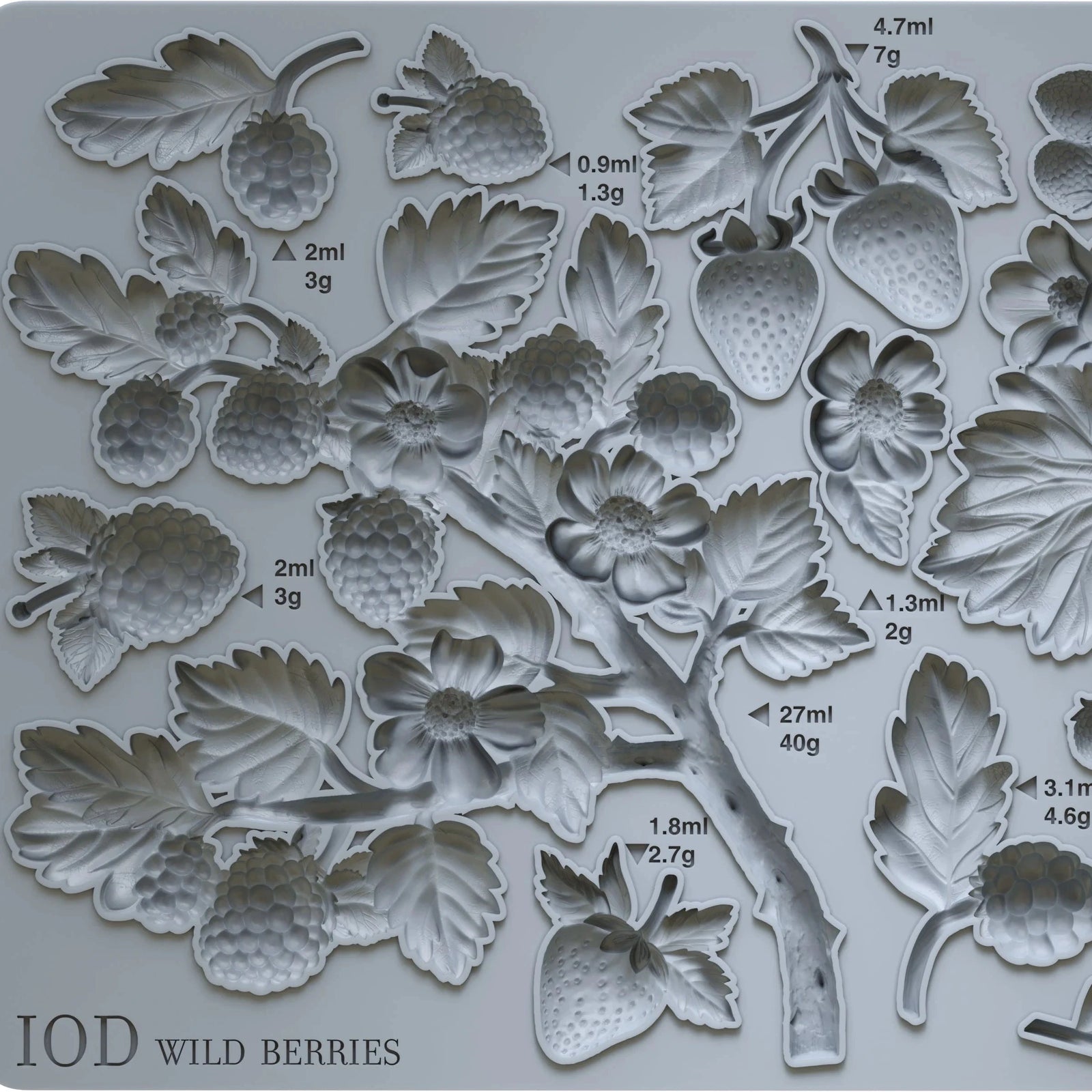 Wild Berries -silikonimuotti-Frenchic Paint Finland