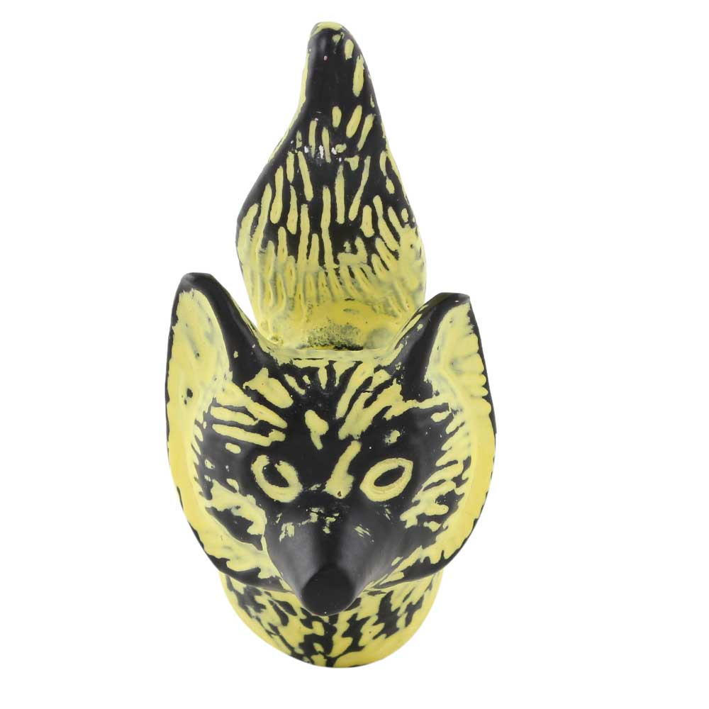 Kettu keltainen metalli vedin nuppi Papppilan Sunday Shop_maalikauppa.