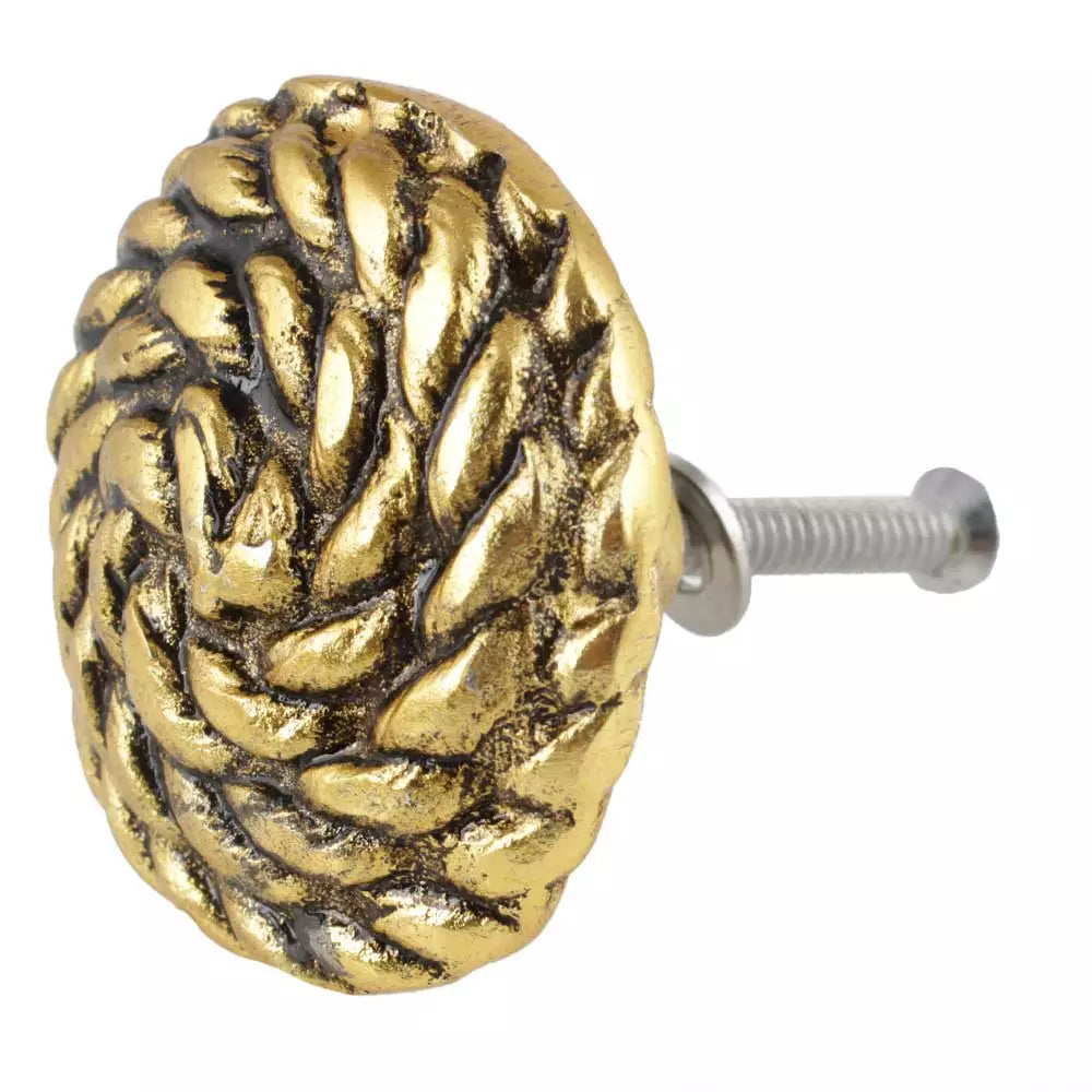 Gyllene ros - metallknopp