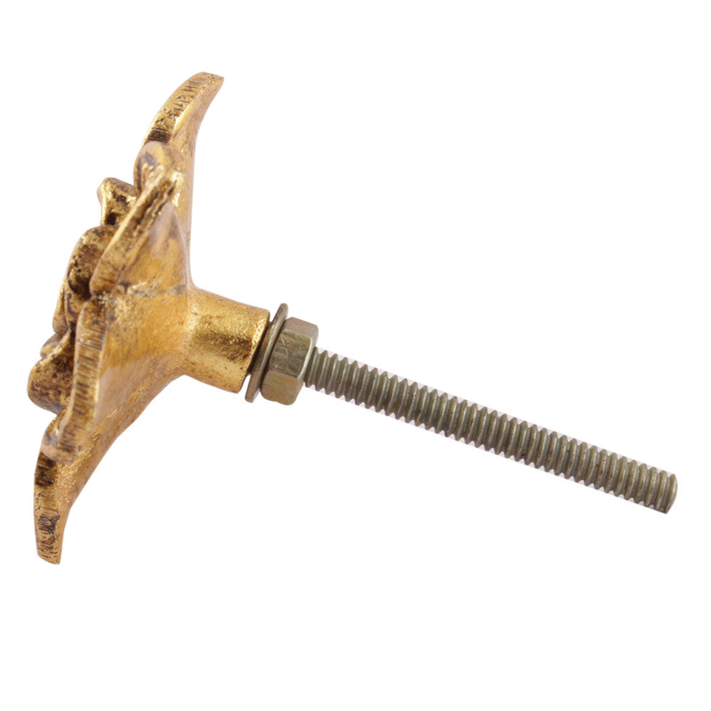 Kultainen_ruusu_metallinen_nuppi_vedin_maalikaupasta_frenchic.
