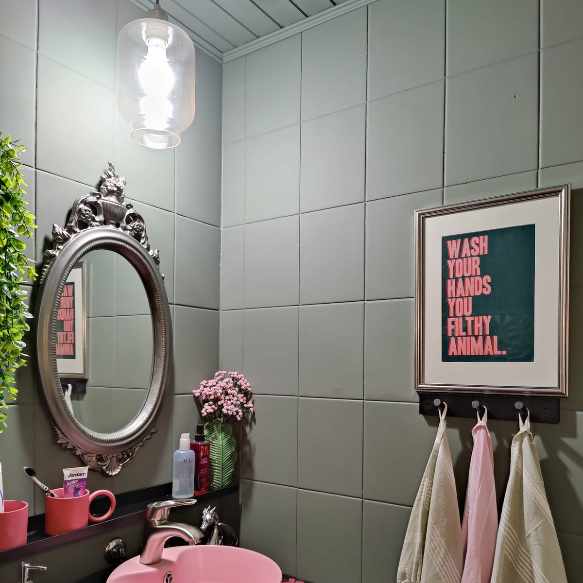 vihreä Laattamaali Al Fresco. 