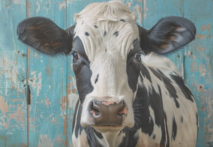 Lehmä - yksittäiset decoupage taidearkit Frenchic.