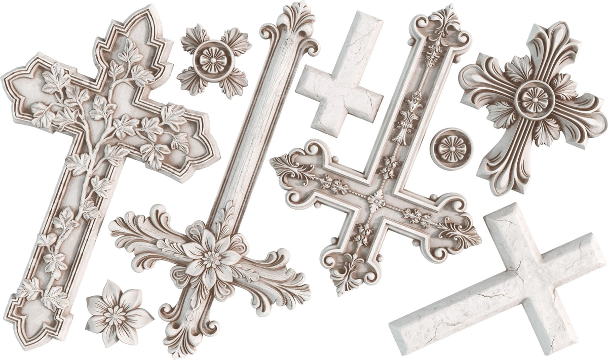 Les Croix - silikonimuotti-Frenchic Paint Finland