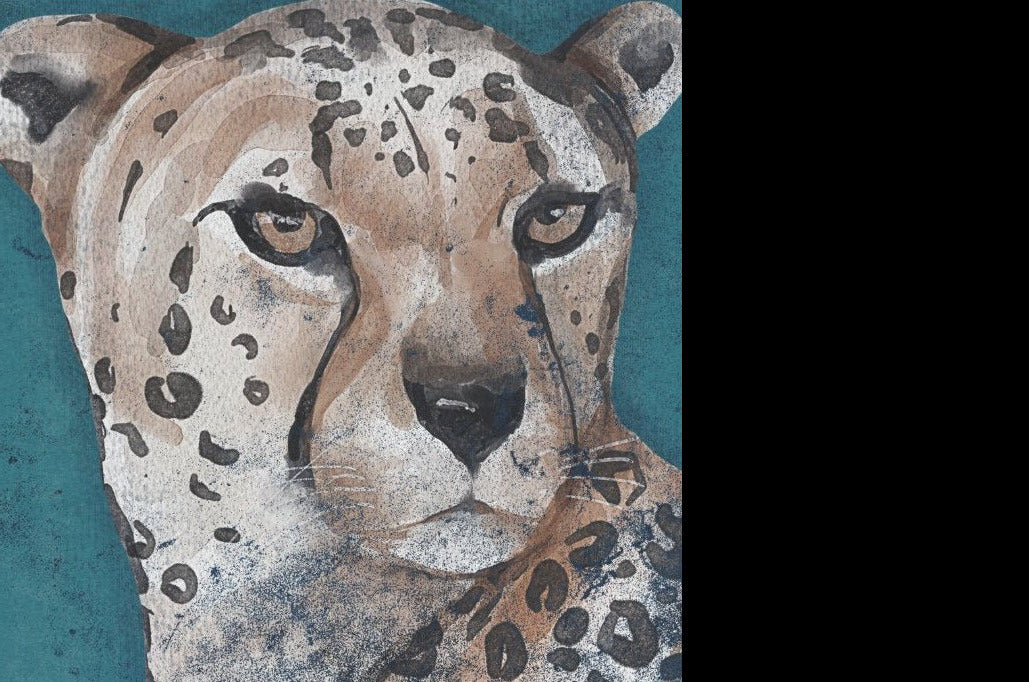 Painted Jaguar - individual decoupage art sheets