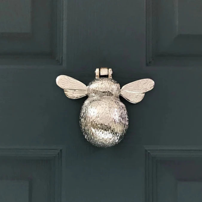 Mehiläinen - door knocker, nickel-plated 