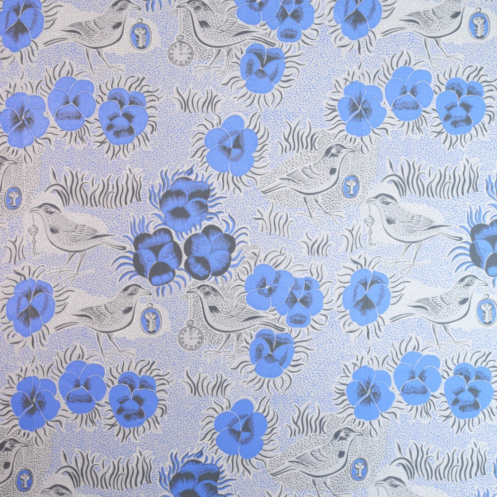 KIURUJEN YÖ tapetti sininen 69659 - tapetti - Frenchic Paint Finland