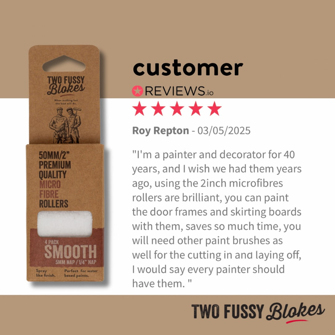 Laadukas mikrokuitu tela tekee viimeistelyn ja sileän maalausjäljen. 