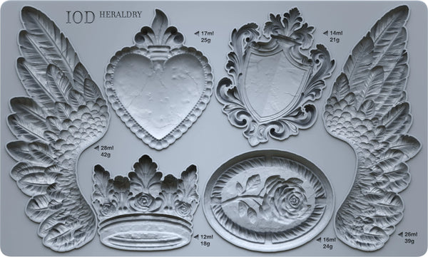 Heraldry-silikonimuotti-Frenchic Paint Finland