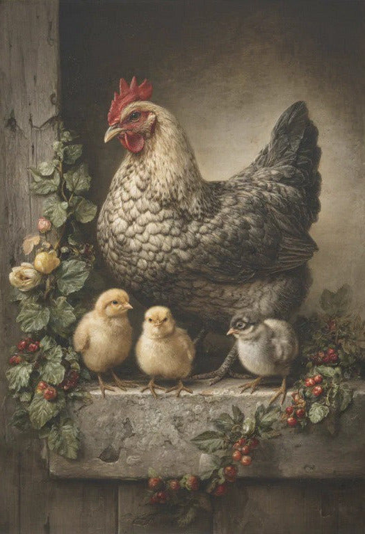 Kana ja kolme tipua - yksittäiset decoupage taidearkit Frenchic.