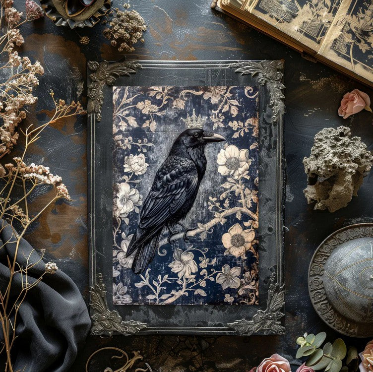 korppi kirjan kansi decaoupage frenchic. 