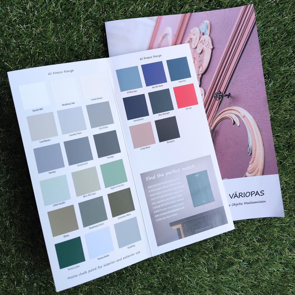 Frenchic Värikartta on kätevä apu kodin maalisävyjen valintaan. 
