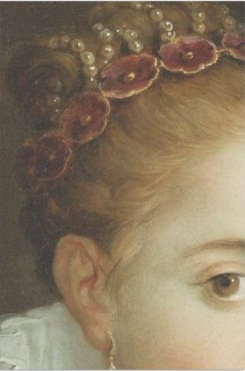 Prinsessan rött hår prydnad - individuella ark