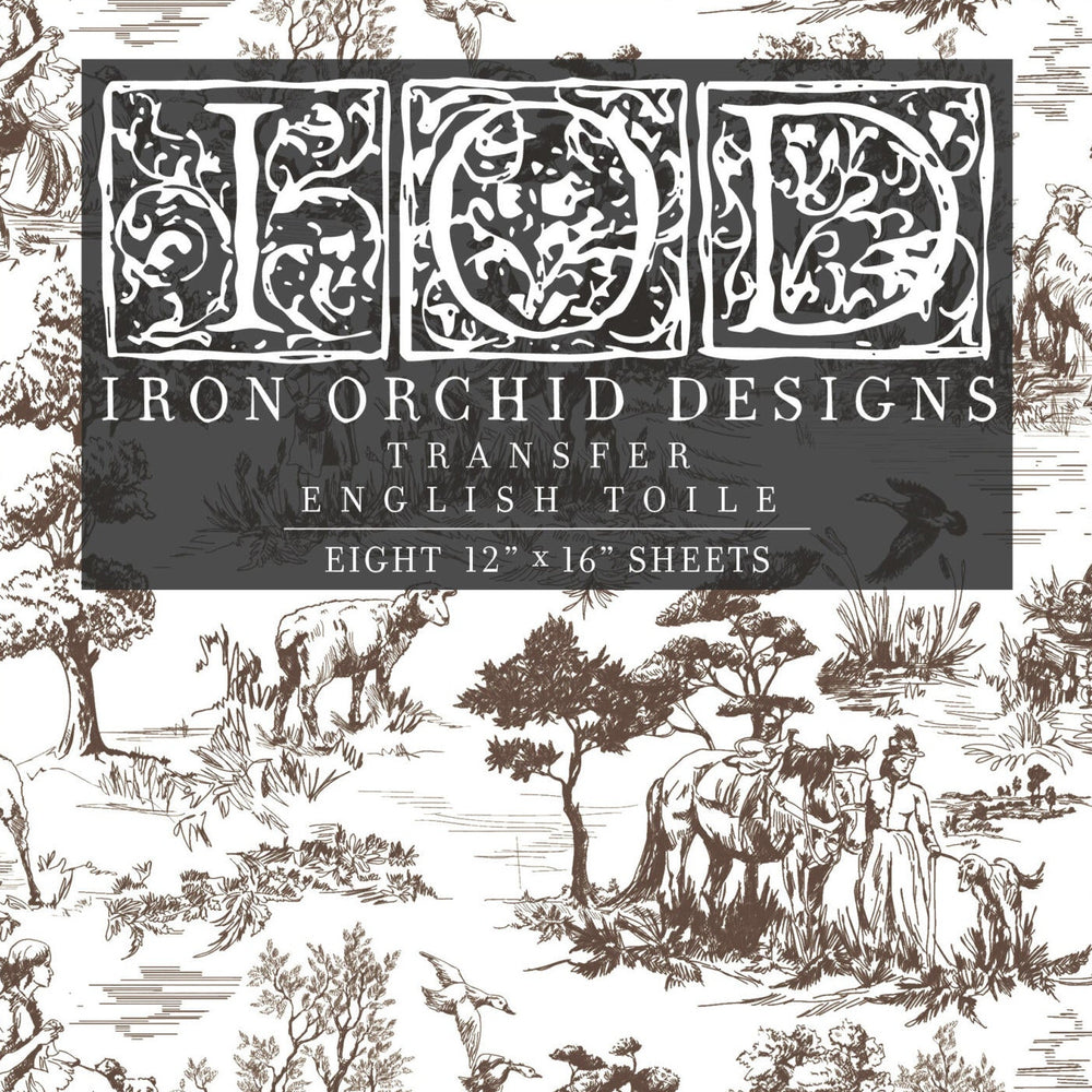 English Toile seepia - siirtokuva - Siirtokuva - Frenchic Paint Finland