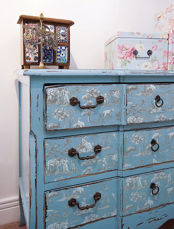 English Toile seepia - siirtokuva - Siirtokuva - Frenchic Paint Finland