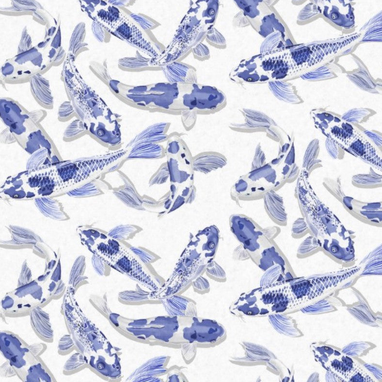 Koikarpit sinivalkoiset-  yksittäiset arkit