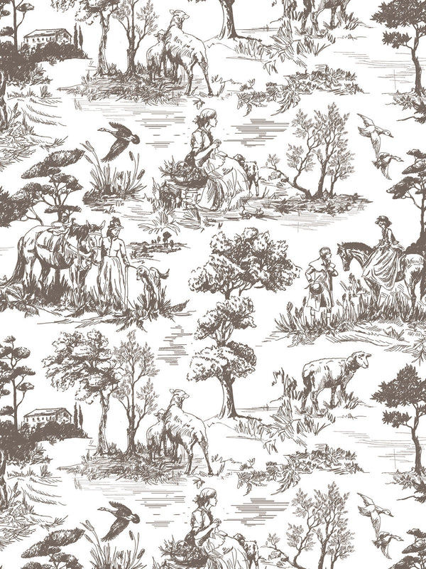 English Toile seepia - siirtokuva - Siirtokuva - Frenchic Paint Finland